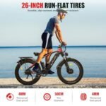 Naisian Electric Bike for Adults,2000w Dual Brushless Motor,37MPH Top Speed,Max 75 Miles,26" x 4.0 Fat Tire, 48V/17.5Ah Removable Battery,LCD Display,7 Speed. - Image 5