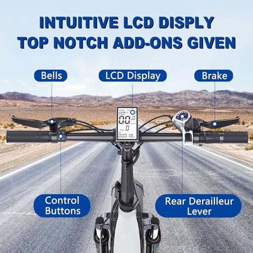 Version 1.0.0 Ebikes Electric Bike for Adults,12.5Ah/18.2Ah Battery 40-90Km Range,1000W/1200W Motor Hidoes E Bike for Adults Electric Mountain Bike for Mens,20"/26" Fat Tire Electric Bike 7-Speed. - Image 6