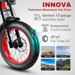 Cyrusher OVIA 20Inch Electric Bike Aluminum Ebkie Air Suspension 52V 17Ah Max Range 64 Miles 4.0 Inch Fat Tires. - Image 3