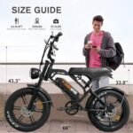 V20 3.0 Electric Bike for Adults,750W/1500W Motor,48V15.6Ah/18.2Ah Removable Battery Ebike, Dual Disc/Hydraulic Brakes, 28mph/32mph Top Speed,Steering Light. UL Certified.. - Image 6