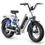 G-FORCE RS Electric Bike for Adults w/ 1300W Peak Ebike, Magic Full Suspension & 28mph Electric Mountain Bike, 60/100 Miles Hydraulic Brakes E Bike 20 * 4 Fat Tire, 15/25Ah Removeable Battery UL2849.