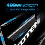 Totem Electric Bike for Adults - 1000W Peak Motor, 27.5" Electric Mountain Bike with 48V 499Wh Removable Lithium Battery, 21-Speed, Mechanical Locking Suspension Fork. - Image 3
