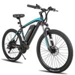 HILAND Rockshark Electric Bike for Adults, 27.5 inch Electric Mountain Bicycle with 10.4Ah Removable Battery, 350W 36V Motor, 21 speeds 20MPH Ebike for Men.