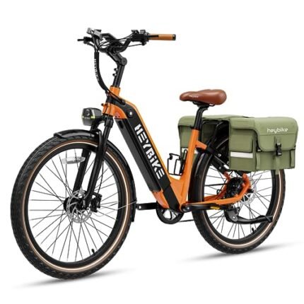 Heybike Cityrun Electric Bike, 1000W Motor Peak City Cruiser Ebike, 48V 15Ah(720Wh) Battery, 60 Miles, Step-Thru Electric Bicycle with APP Control, 3H Fast Charging, Commuter Electric Bike for Adults