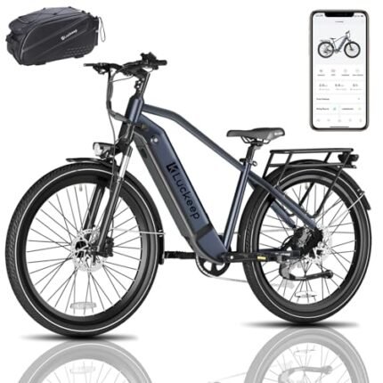 Electric Bike for Adults 1300W Peak Motor 48V 20AH Removable Battery 32MPH 80Miles Range 27.5'' Step-Over E Bike with Torque Sensor, Anti-Theft Alarm, Dual Hydraulic Brake UL 2849 Certified EBike.