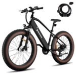 Electric Bike for Adults 1200W Peak Motor, 48V 720Wh Removable Battery, 65 Miles 28MPH Ebike Mountain, 26" Fat Tire Adult Electric Bicycles with Hydraulic Suspension,7 Speed Gears UL Commuter E Bike.