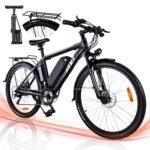 ZNH Electric Bike, 26'' E Bike for Adults 350W Electric Commuter Bike/Mountain Bike, Adult Ebike with Removable 36V/10AH Battery UL Certified, Electric City Bicycles for Adult/Shimano 21-Speed.