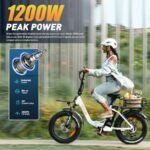VITILAN 1200W Peak Electric Bike for Adults, U7 2.0 Folding 20*4.0 Inch Fat Tire Ebike, 48V 20AH Sam-Sung Removable Battery Max Range 80Miles&28Mph, Step-Through Electric Bicycle With Dual Suspension. - Image 2