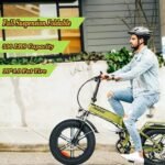PASELEC Electric Bikes for Adults Folding Electric Bicycle 750W Motor Ebike 20''*4.0'' Fat Tire Mountain e-Bike with 48V 12Ah Removable Battery,7 Gears Foldable E Bike for Adults (Dark Green). - Image 6