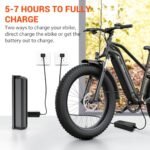 SISIGAD Electric Bike for Adults, Fat Tire Electric Bike,26" All-Terrain Bicycle, Peak 1400W Motor, 50Miles Range and 32MPH Top Speed, 48V 15Ah Removable Battery,7-Speed Ebike. - Image 4