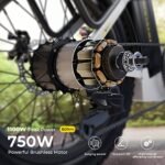 SOHAMO S3 Electric Bike for Adults, 750W Brushless Moter, 28Mph Foldable Electric Bicycles with 48V 15/20Ah Removable Battery, Max Up to 40/60Miles, 20" Fat Tire Ebike for Road, Sand, Mountain. - Image 3