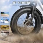 G-FORCE RS Electric Bike for Adults w/ 1300W Peak Ebike, Magic Full Suspension & 28mph Electric Mountain Bike, 60/100 Miles Hydraulic Brakes E Bike 20 * 4 Fat Tire, 15/25Ah Removeable Battery UL2849. - Image 5