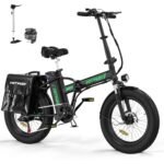 Electric Bike for Adults, 20" x 4.0 Fat Tire Ebike with 750W Motor, 48V/15Ah Foldable Electric Bike, E Bike Long Range for Mountain Beach Snow, 7-Speed Electric Bicycle, UL2849 Certified.