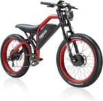 Electric Bike for Adults Mountain Bike Ebike with 2500W/1200W Peak Power Dual/Single Motor 48V 25AH Removable Lithium Battery 26''x4.0'' Spoke Fat Tire Electric Bike.