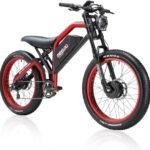 Electric Bike for Adults Mountain Bike Ebike with 2500W/1200W Peak Power Dual/Single Motor 48V 25AH Removable Lithium Battery 26''x4.0'' Spoke Fat Tire Electric Bike.