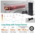 SDU Young Electric Hybrid Cruiser Bike, Up to 90 Miles Long Rang, True Comfort 350W Pedal Assist Beach City Commuter 27.5" E-Bike for Adults. - Image 3