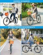 Electric Bike for Adults, 350W(Peak 500W), Up to 45 Miles, Removable Battery, 26" Commuter Electric Bicycle, Rear Rack, Bike Basket, Certified to UL Standard 2849. - Image 5