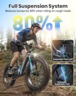 Electric Bike for Adults 960W, 48V 20AH Battery Electric Bicycles, 26" x 4" Fat Tire Full Suspension Step-Thru Ebike, 28MPH Electric Mountain Bike, 7 Speed, 80Miles Range-Boxer ST. - Image 3