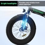 Electric Bike for Adults, 20" x 4.0 Fat Tire Ebike with 750W Motor, 48V/15Ah Foldable Electric Bike, E Bike Long Range for Mountain Beach Snow, 7-Speed Electric Bicycle, UL2849 Certified. - Image 6