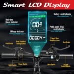 Electric Bike for Adults, 25MPH 75Miles Range 750W Motor(Peak 1000W) 48V 15Ah Ebike, 26" x 4.0" Fat Tire Electric Mountain Bicycle, Shimano 7 Speed, Hidden Battery, Hydraulic Suspension. - Image 5