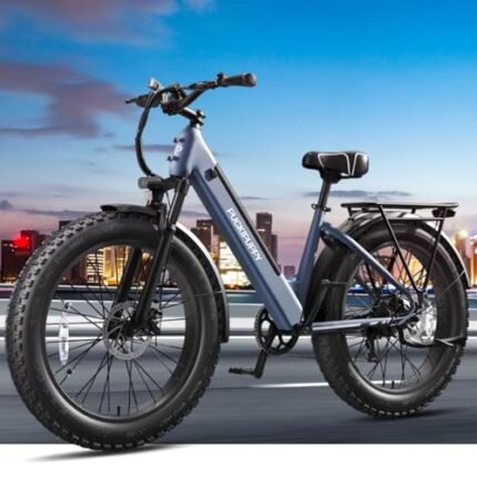 Electric Bike for Adults 960W Peak , 48V 15AH Removable Battery Electric Bicycle, 28MPH Commuter E-bike, 7 Speed, Up to 60 Miles,All Terrain 26" Fat Tire Front Suspension,UL Certified，Samoyed.