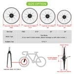 BAFANG 48V 500W Front Hub Motor : Electric Bike Conversion Kit with Battery (Optional) for 20 26 27.5 700C Inch Front Wheel eBike Drive System with LCD Display & PAS. - Image 2
