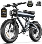 Electric Bike for Adults, 750W Motor (Peak 1000W), 48V 17.5Ah Removable Battery Ebike for Adults, 30Mph Max 55Mile Long Range Electric Bicycle for Commuting, Outdoors, Travel, Shopping.