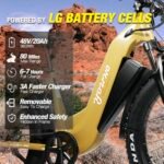 E-Scout PRO, Hunting 750W (Peak 1000W) Young Electric Bike for Adults, 48V/20Ah Battery 3A Fast Charger, Up to 80Mi 28MPH, 26''x4.0'' Fat Tire Mountain Snow Beach Off-Road Ebike. - Image 3
