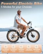 2000W Dual Motor Electric Bike, 48V 20Ah Removable Battery, 35MPH Ebike for Men Women, 21-Speed, 26" Fat Tires Electric Bicycle with Hydraulic Disc Brakes & Lockable Suspension. - Image 5