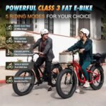 GESHENG 1125W Fat Tire Electric Bike,32MPH & 48V 20AH Long Range E Bike Adults,【 Upgrade Adjustable Stem】 26 X4.0 Snow Beach Mountain Electric Cruiser Bike, Larger Display, Class 3 Ebike. - Image 5
