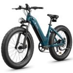 CycVerve Electric Bike for Adults,1400W Peak Motor City Cruiser Ebike,48V Removable Battery,28MPH 75Miles Step-Thru Electric Bicycle,26" x 4.0 Fat Tire Full Shock Absorber Commuter E Bike.