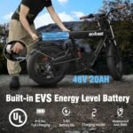 Electric Bike for Adults - 1300W 20" Fat Tires EBike, 960Wh Removable Battery Bicycle, with Dual Suspension & Hydraulic Brakes Motorcycle, 7-Speed, 32MPH, Pioneer. - Image 2