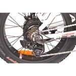 DJ Folding Bike Step Thru 750W 48V 13Ah Power Electric Bicycle, Pearl White, LED Bike Light, Suspension Fork and Shimano Gear. - Image 7