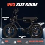 V93 Moped Electric Dirt Bike 1500W Motor, 32MPH Speed, 48V 15.6 Battery, Long Range 30-60 Mile, 20" Fat Tire, Full Suspension & Hydralic Brake. - Image 6
