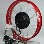NBpower 48V/52V 1500W Rear Wheel Fat Tire Electric Bike Kit，1500W Fat Brushless Gearless Motor for Electric Beach Bike.