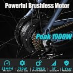 E·Bycco Electric Bike for Adults, 29” 750W, 48V 17.5AH Battery, 33MPH &65Miles Long Range Electric Mountain Bike, 7-Speed Pedal Assist Throttle E-Bike, Waterproof Commuter Electric Bicycle for Men. - Image 2