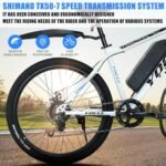 SUDOO YOCLE 26" Electric Bike for Adults with 288Wh 36V 8AH Removable Battery, 40Miles 20MPH Electric Mountain Bike with 350W Brushless Motor, Ebike Light Weight, Electric Bicycles with 7-Speed. - Image 5