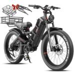 Romeo Pro【2024 Upgraded】 60Ah Peak 1600W Electric Bike for Adults 200Miles Long Range Electric Bike 26 * 4.0 Fat Tire Electric Bike Full Suspension Electric Mountain Bike Cargo Ebike.