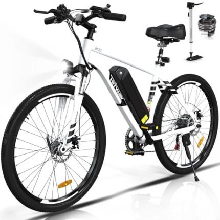 Electric Bike for Adults, 26" × 2.125/3.0/4.0 Fat Tire E Bike 12Ah/15Ah Removable Electric Bicycle, 500W/750W Mountain Bike Snow Beach Bicycle with 7 Gears, UL2849 Certified.