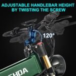 Electric Bike 30MPH Fold Ebike - 48V 20AH 1000W Electric Bicycle Mountain E Bike Motor,70 Miles Long Range 26 * 4 inch Fat Tire e Bike with Dual Suspension. - Image 6