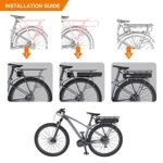 Accolmile Ebike Battery for Bike Motor : 48V 17.5Ah Rear Luggage Rack Battery with Charger & BMS, for 1000W 750W 500W Mid Hub Motor Electric Bicycle Conversion Kit. - Image 6