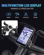 Folding Electric Bike for Adults, 1500W/2000W 30/37MPH, 50 Miles/70 Miles, 48V 15Ah/20Ah Battery, 20"/26" Fat Tire City Commuter EBike for Men Women, Foldable Electric Bicycle. - Image 6