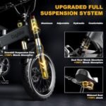Folding Electric Bike for Adults,1500W Motor(Peak 2000W),35MPH 100Mile,48V 25Ah Battery,20" x 4.0 Fat Tire Foldable Electric Bicycle,Electric Mountain E-Bike,Hydraulic Disc Brake E-Bike. - Image 4