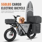 Riding'times GT53 Electric Cargo Bike for Adults 550LBS, 2000W Cargo Ebike, 1123WH Removable Battery, Dual Hydraulic Brakes, NFC Unlock, for Commuting, Shopping, Camping, Hunting, Fishing. - Image 2