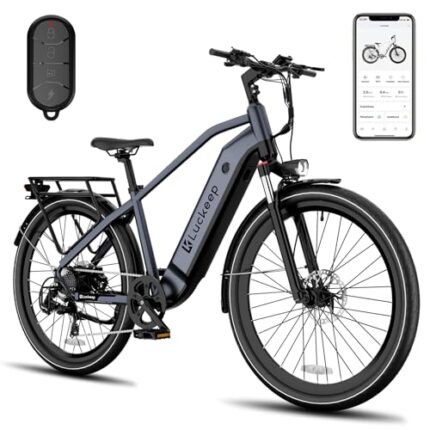 Electric Bike for Adults 1300W Peak, 48V 20AH/35AH/45AH Battery, 28MPH 80-180Miles Range 27.5'' Step-Thru/Step-Over Ebikes for Adults with Torque Sensor,Hydraulic Brake,Anti-Theft, APP & UL.