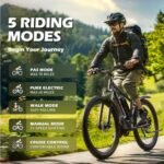 Electric Bike for Adults, 29" Ebike with Peak 1000W Brushless Motor, 34MPH 17.5Ah 840Wh Electric Mountain Bike, 70 Miles Electric Bicycle for Commuter, Lockable Front Fork Suspension, 21-Speed Gears. - Image 4