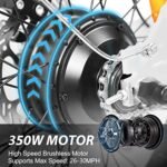 NAKTO 22"/26" Electric Bike for Adults 250W/350W City-Electric Bike Sporting 6-Speed Gear Electric Bicycles 36V 10.4/12Ah Removable Lithium Battery Ebike for Female Male. - Image 4