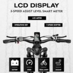 Electric Bike for Adults,1500W/750W,52V 21/19Ah 32-37MPH, 30-60Miles Range 26”Fat Tire Electric Bike Beach Snow Mountain Bike, Dual Hydraulic Disc Brakes Electric Bike Full Suspension. - Image 5
