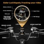 Electric Bike for Adults,1500W Motor Peak 48V 18AH Removable Battery,30MPH Ebike, 20" x 4.0 Fat Tire Electric Bike Commuter Beach Snow Bicycle,7-Speed,Dual Shock Absorber. - Image 6