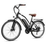 Jasion CB1 Electric Bike for Adults, 1000W Motor Peak Ebike, 450Wh Removeable Battery, 26'' City Cruiser Bicycle, 22 MPH Commuter Women Ebike, 7-Speed Gear.